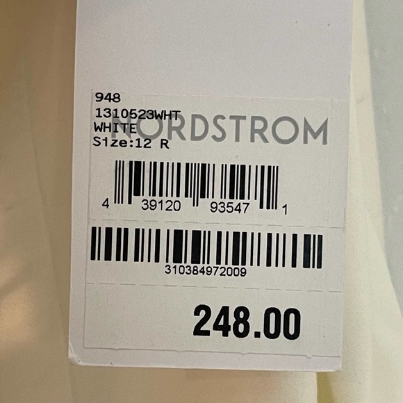 Reformation Derek Short Sleeve White Midi Dress Size 12 New - Picture 8 of 9